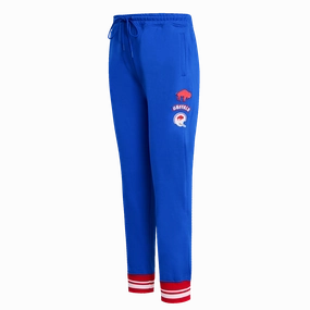 NFL BUFFALO BILLS RETRO CLASSIC WOMEN'S SWEATPANT (ROYAL BLUE/RED)