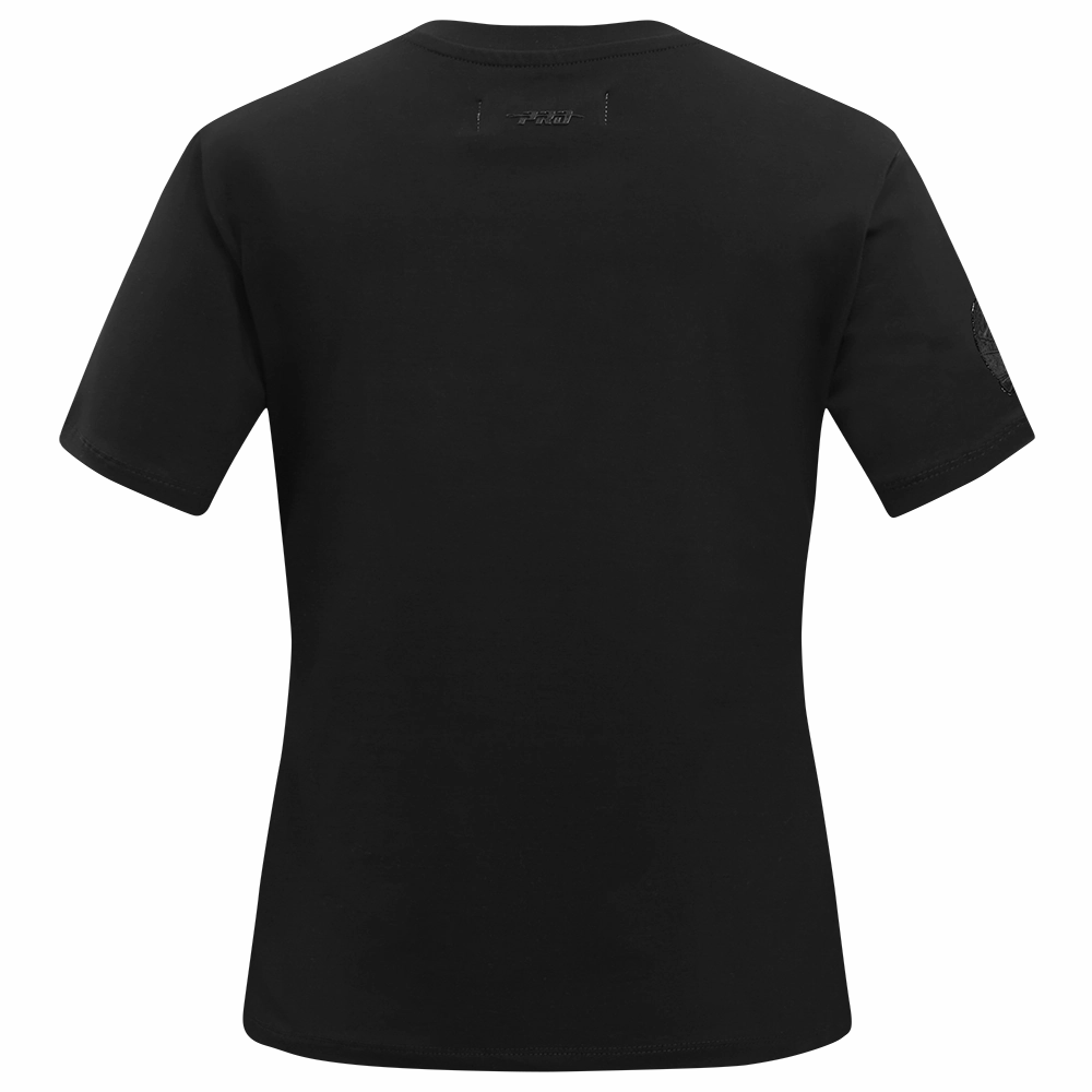NFL BUFFALO BILLS TRIPLE BLACK WOMEN'S SINGLE JERSEY SLIM FIT TEE (TRIPLE BLACK WOMEN'S)