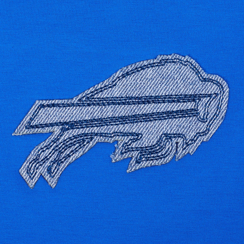NFL BUFFALO BILLS VARSITY BLUES WOMEN'S BOXY TEE (ROYAL BLUE)
