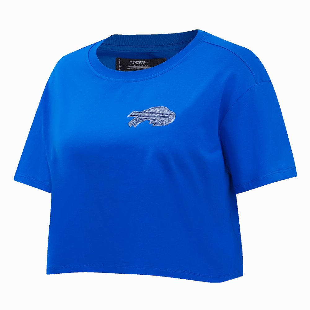 NFL BUFFALO BILLS VARSITY BLUES WOMEN'S BOXY TEE (ROYAL BLUE)