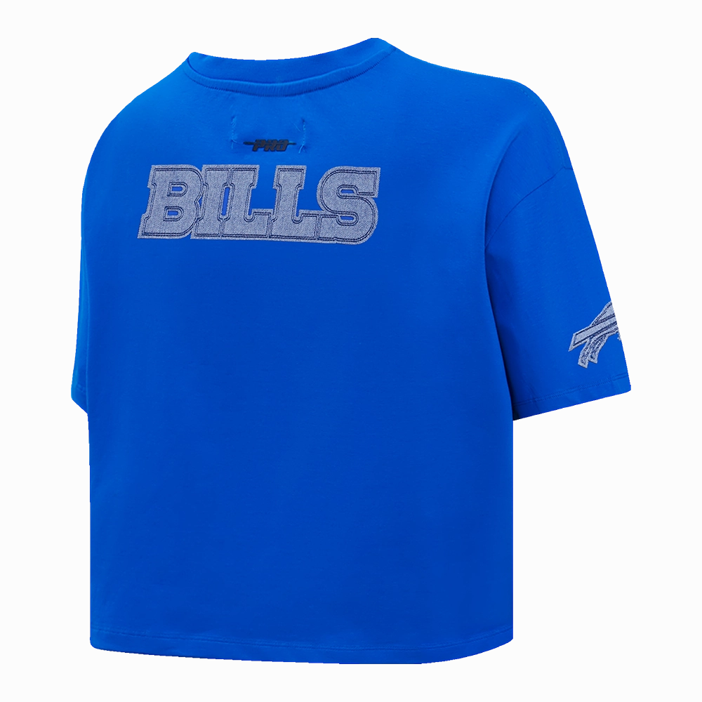 NFL BUFFALO BILLS VARSITY BLUES WOMEN'S BOXY TEE (ROYAL BLUE)