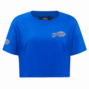 NFL BUFFALO BILLS VARSITY BLUES WOMEN'S BOXY TEE (ROYAL BLUE)