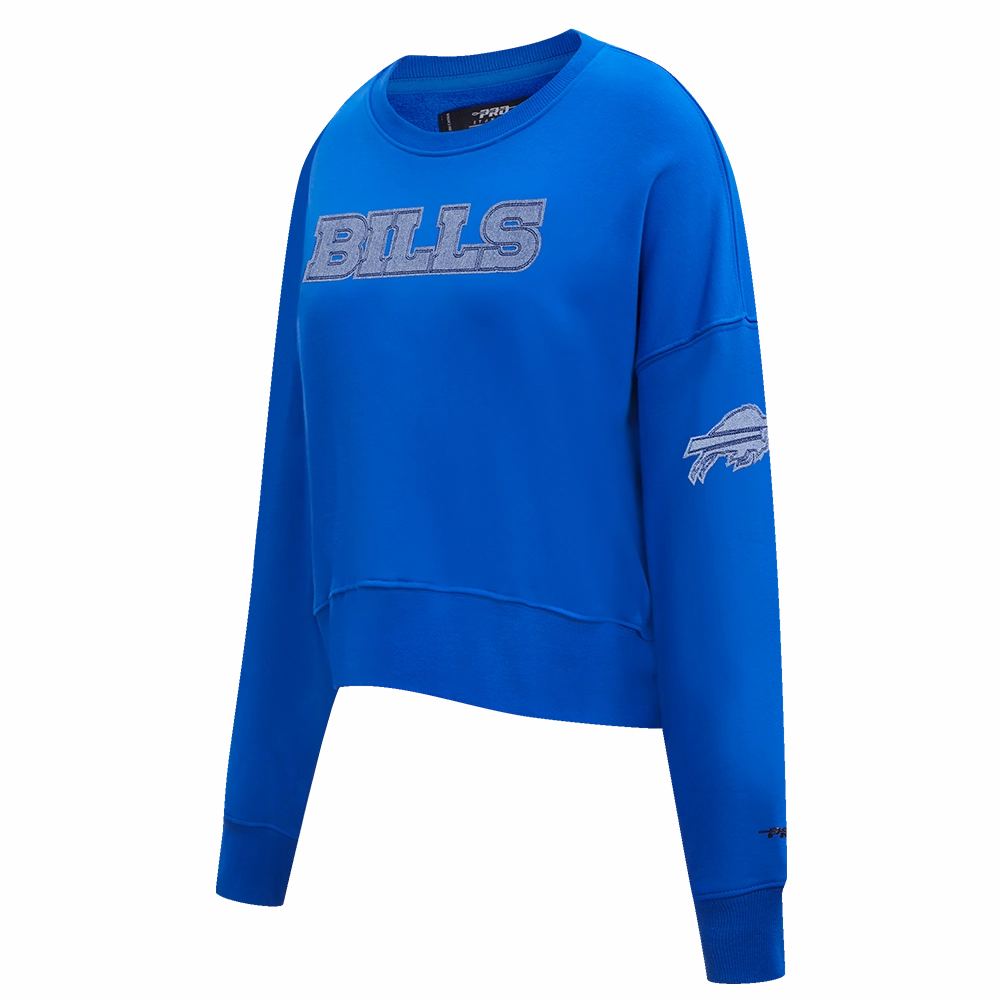 NFL BUFFALO BILLS VARSITY BLUES WOMEN'S CREWNECK (ROYAL BLUE)