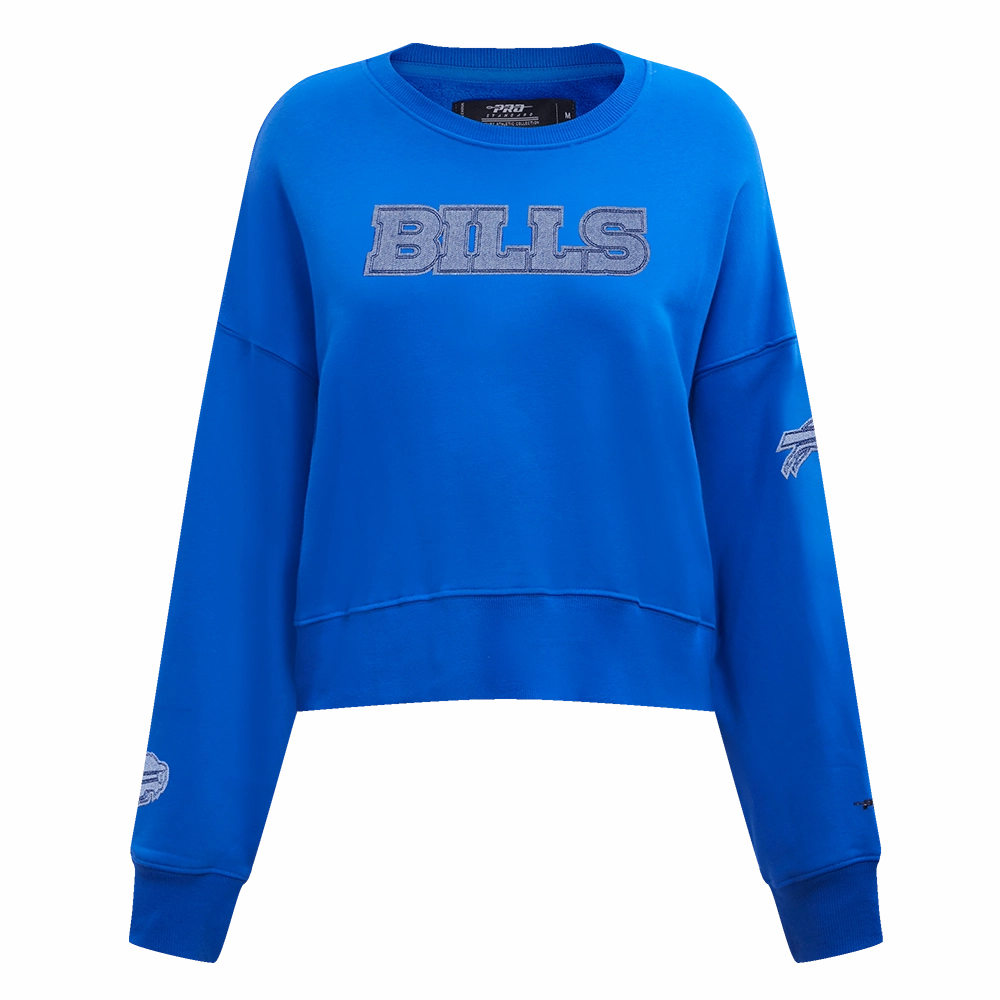 NFL BUFFALO BILLS VARSITY BLUES WOMEN'S CREWNECK (ROYAL BLUE)