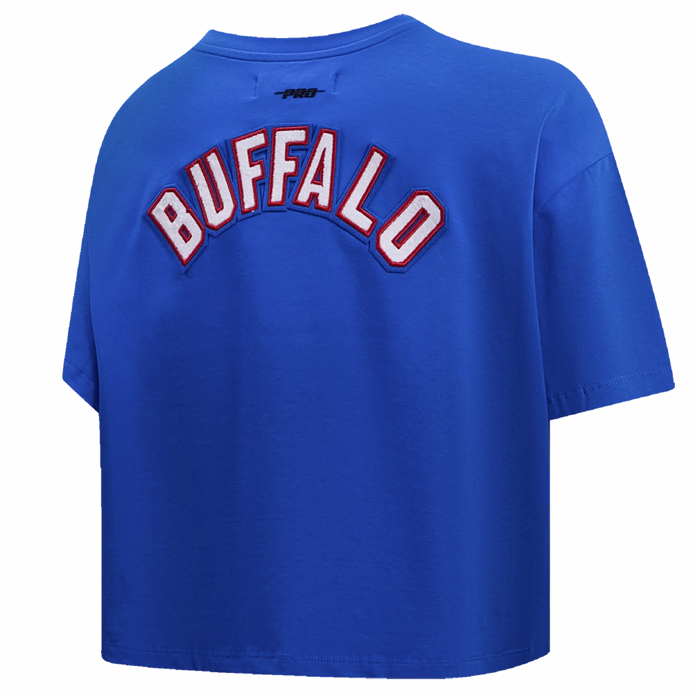 NFL BUFFLO BILLS CLASSIC WOMEN'S BOXY TEE (ROYAL BLUE)