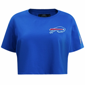 NFL BUFFLO BILLS CLASSIC WOMEN'S BOXY TEE (ROYAL BLUE)