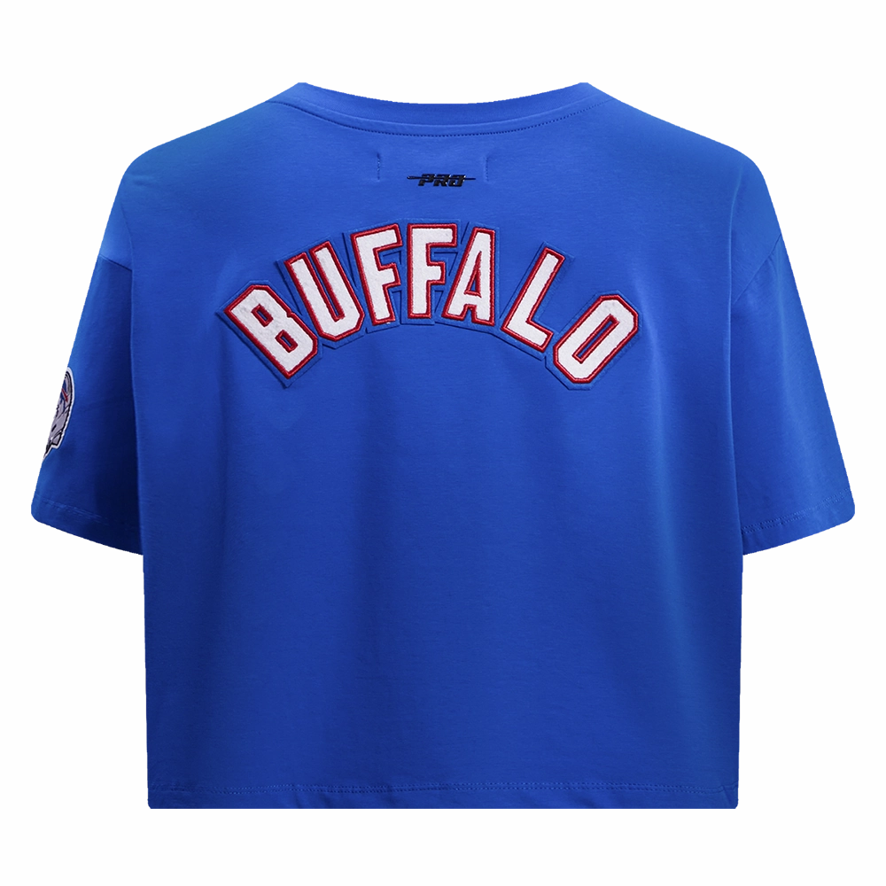NFL BUFFLO BILLS CLASSIC WOMEN'S BOXY TEE (ROYAL BLUE)