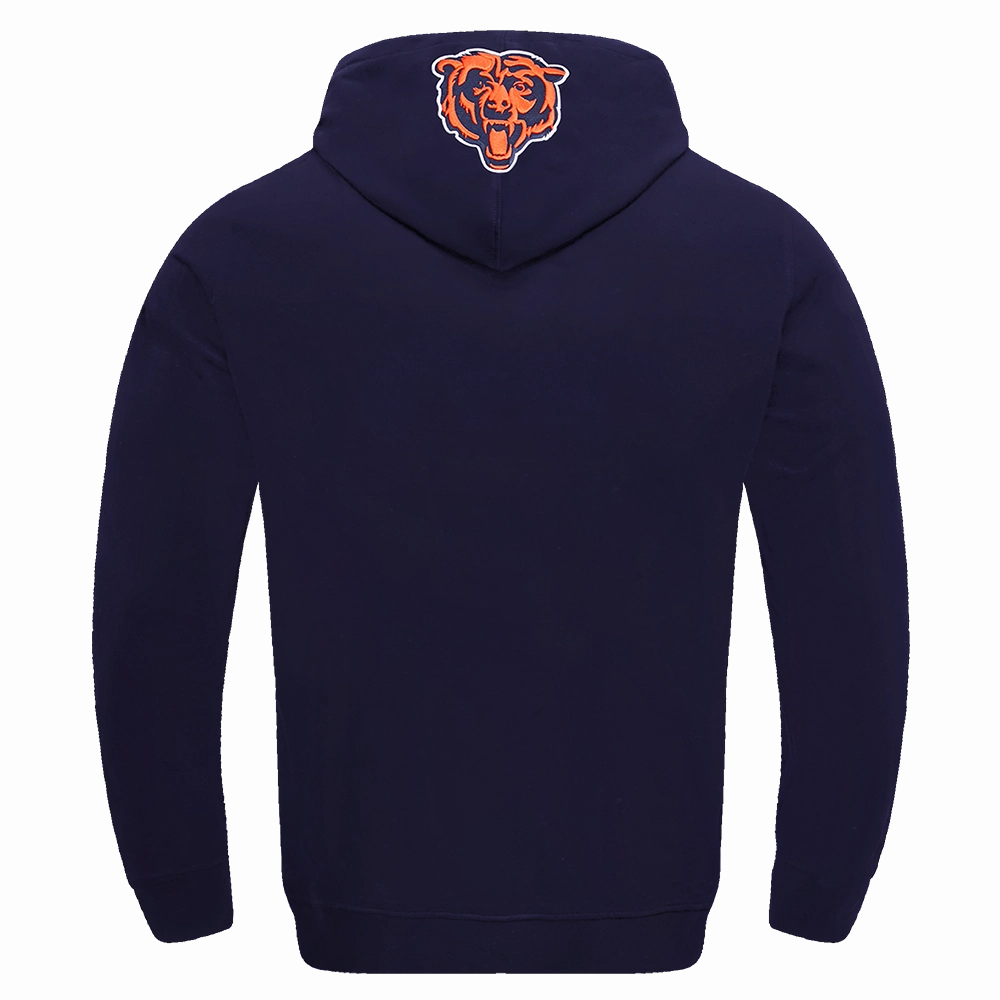 NFL CHICAGO BEARS CLASSIC BRISTLE MEN'S PULLOVER HOODIE (MIDNIGHT NAVY)