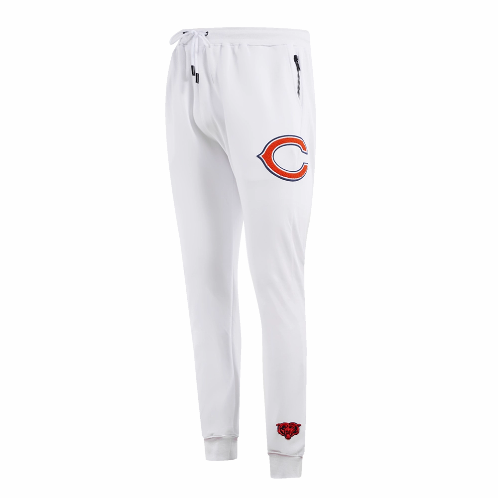 NFL CHICAGO BEARS CLASSIC CHENILLE MEN'S JOGGER (WHITE)