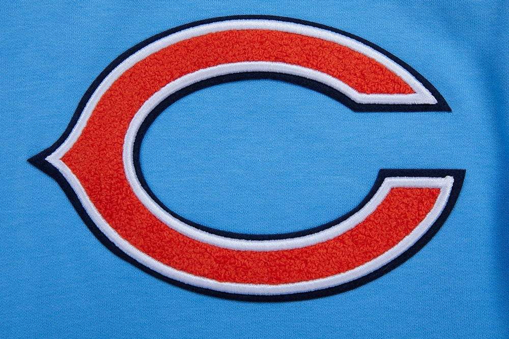 NFL CHICAGO BEARS CLASSIC CHENILLE MEN'S PULLOVER HOODIE (UNIVERSITY BLUE)
