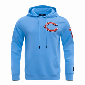 NFL CHICAGO BEARS CLASSIC CHENILLE MEN'S PULLOVER HOODIE (UNIVERSITY BLUE)