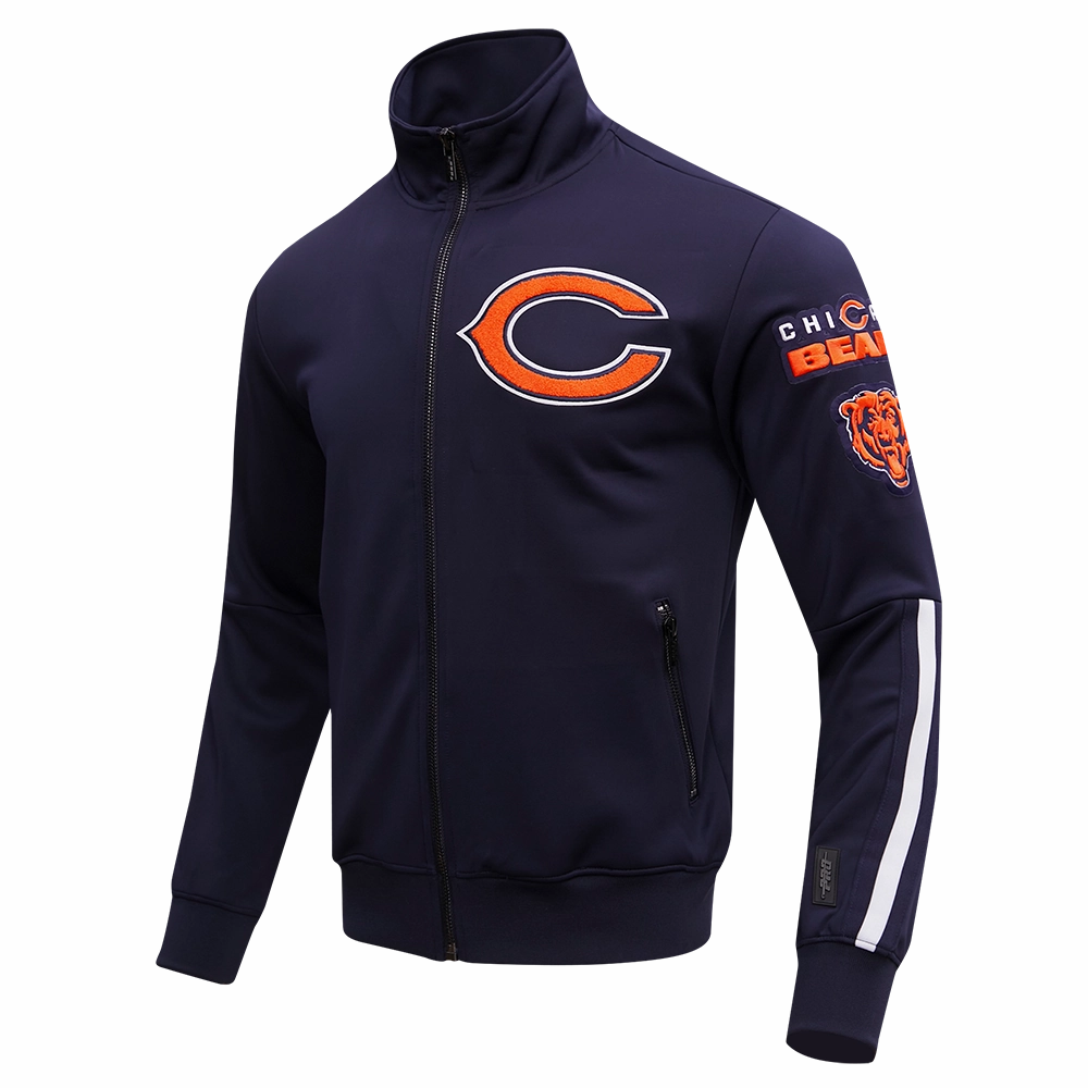 NFL CHICAGO BEARS CLASSIC MEN'S TRACK JACKET (MIDNIGHT NAVY)