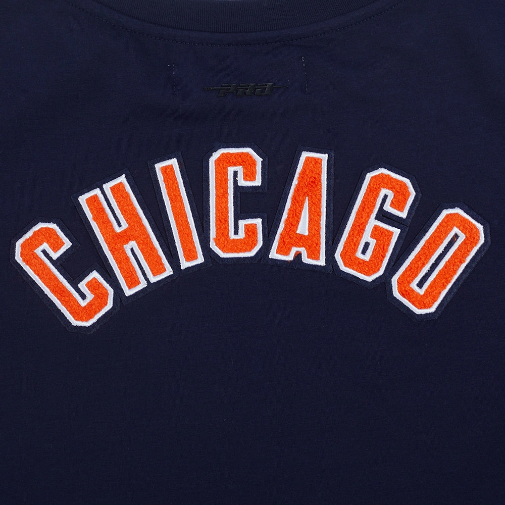 NFL CHICAGO BEARS CLASSIC WOMEN'S SINGLE JERSEY BOXY TEE (MIDNIGHT NAVY)