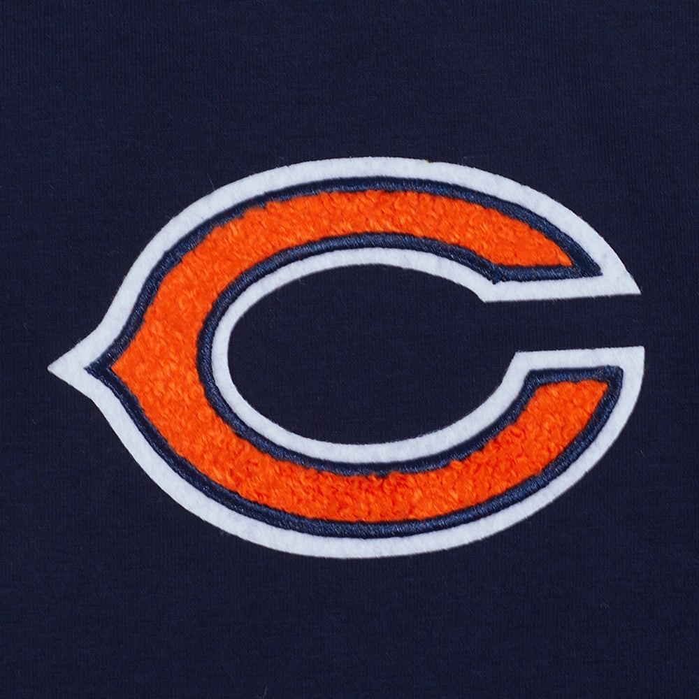 NFL CHICAGO BEARS CLASSIC WOMEN'S SINGLE JERSEY BOXY TEE (MIDNIGHT NAVY)