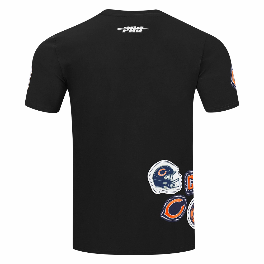 NFL CHICAGO BEARS DIY PICK STITCH MEN'S SINGLE JERSEY TEE (BLACK)