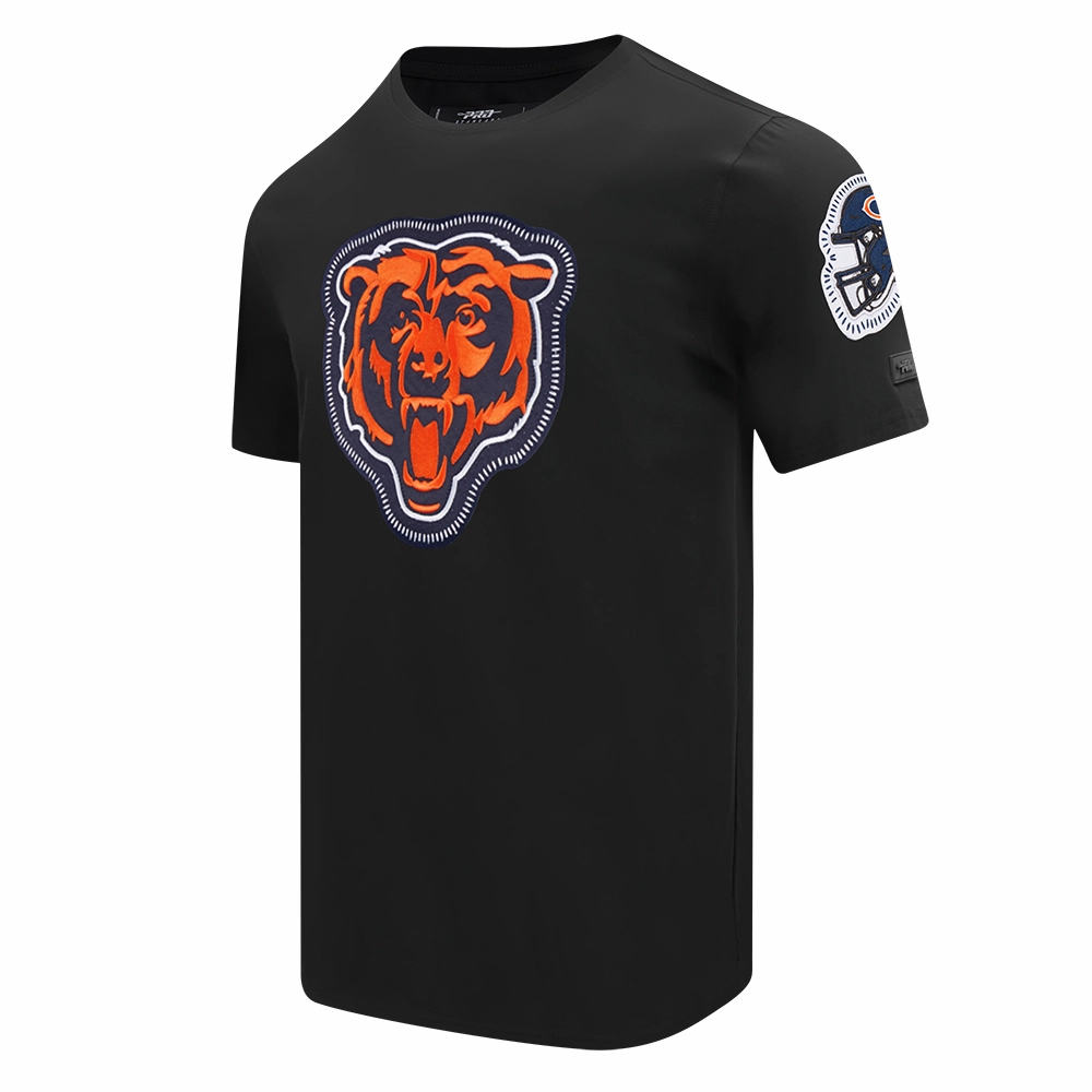 NFL CHICAGO BEARS DIY PICK STITCH MEN'S SINGLE JERSEY TEE (BLACK)