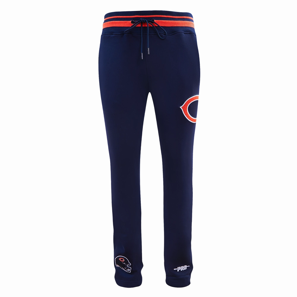 NFL CHICAGO BEARS MASHUP MEN'S RIB SWEATPANT (MIDNIGHT NAVY/ORANGE/MIDNIGHT NAVY)
