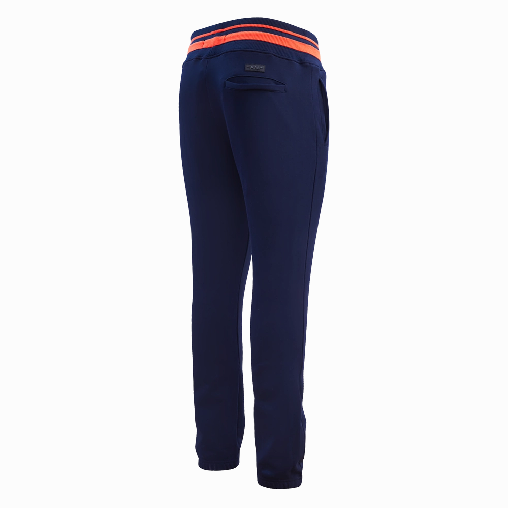 NFL CHICAGO BEARS MASHUP MEN'S RIB SWEATPANT (MIDNIGHT NAVY/ORANGE/MIDNIGHT NAVY)