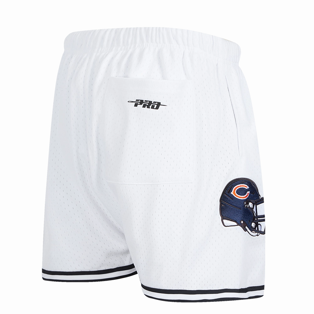 NFL CHICAGO BEARS MESH SHORT (WHITE/MIDNIGHT NAVY)