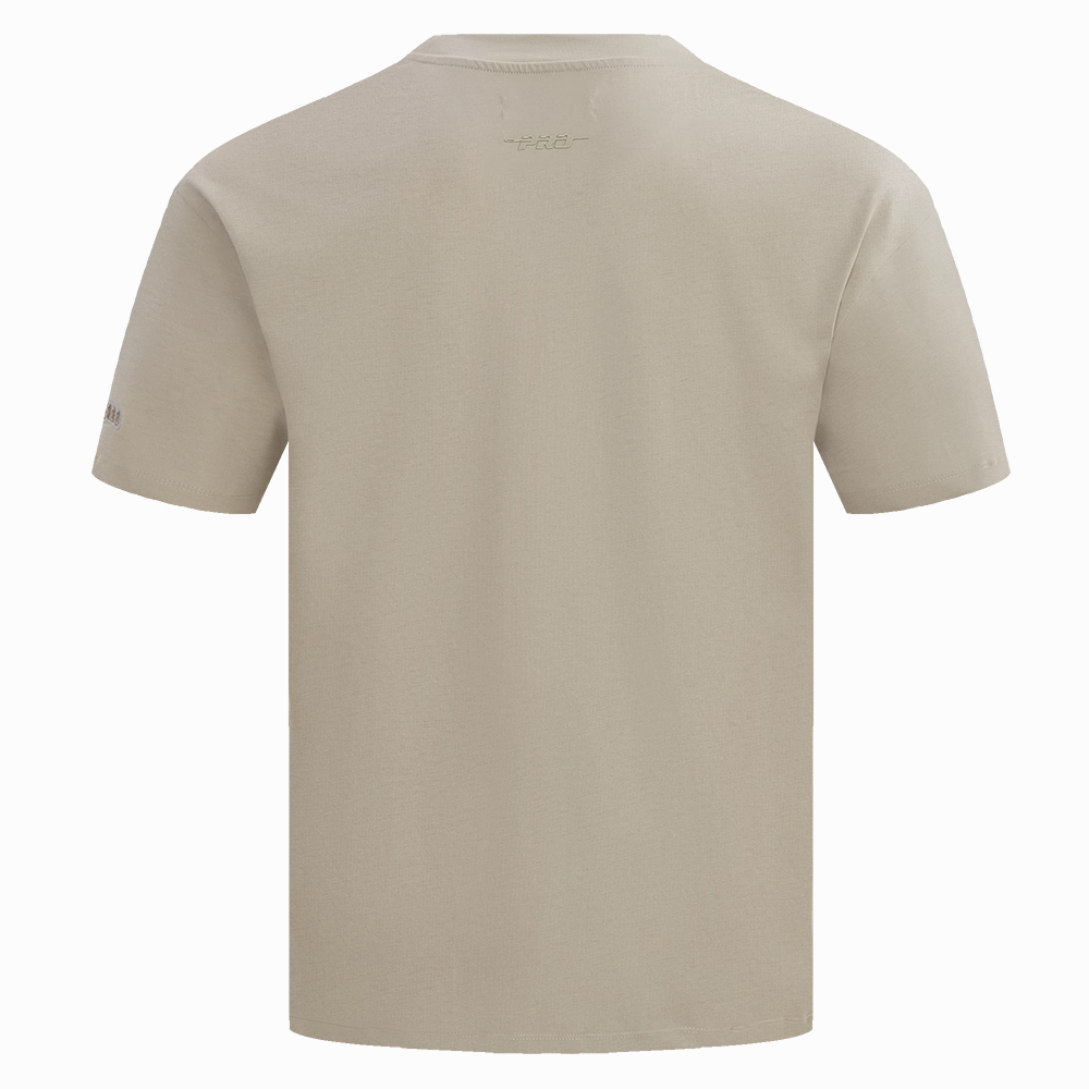 NFL CHICAGO BEARS NEUTRAL COTTON JERSEY DROP SHOULDER TEE (TAUPE)