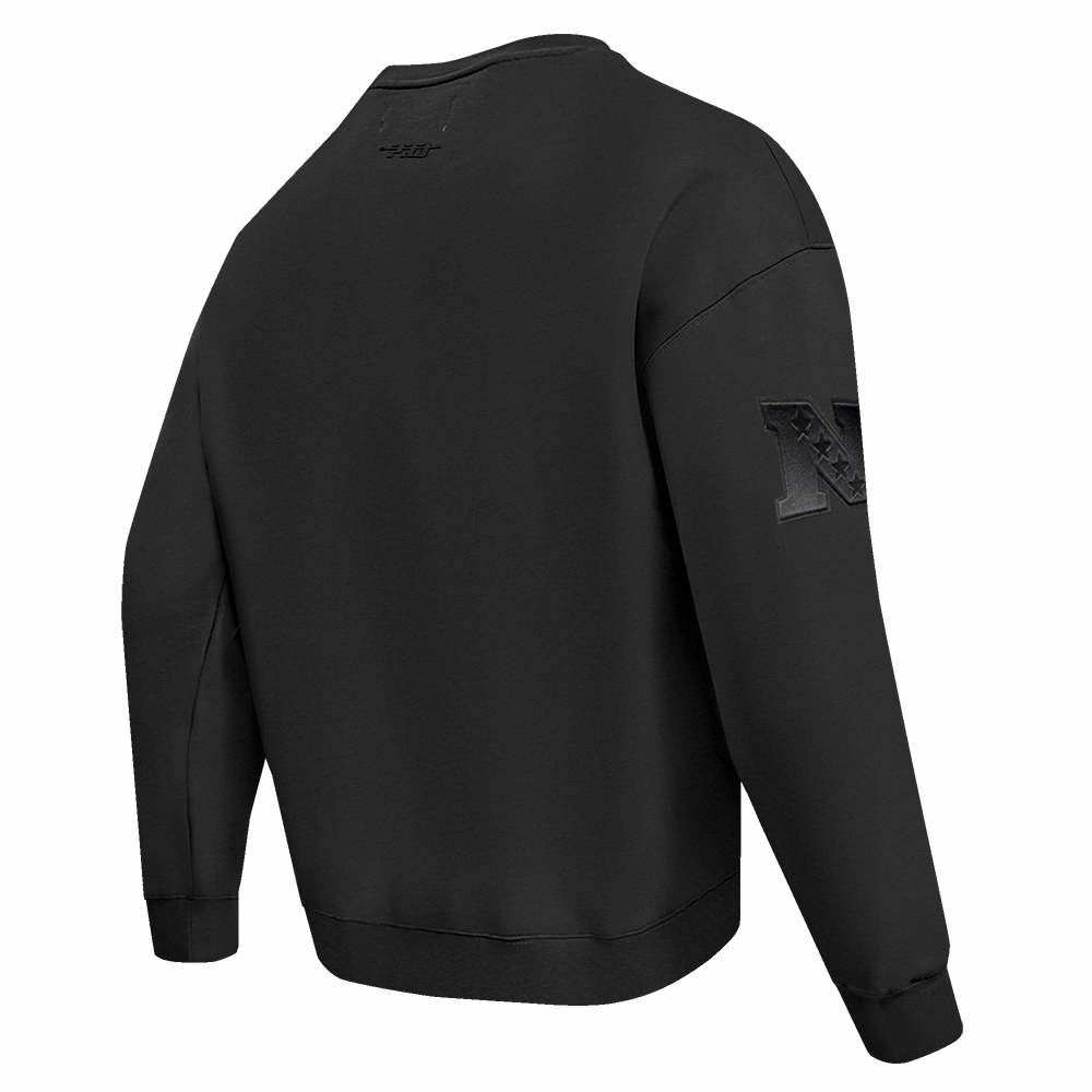 NFL CHICAGO BEARS NEUTRAL DROP SHOULDER FLEECE CREWNECK (BLACK)
