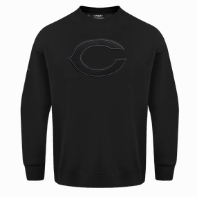 NFL CHICAGO BEARS NEUTRAL DROP SHOULDER FLEECE CREWNECK (BLACK)
