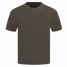 NFL CHICAGO BEARS NEUTRAL MEN'S DROP SHOULDER TEE (DARK TAUPE)