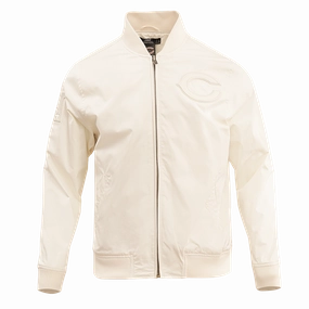 NFL CHICAGO BEARS NEUTRAL MEN'S TWILL JACKET (EGGSHELL)