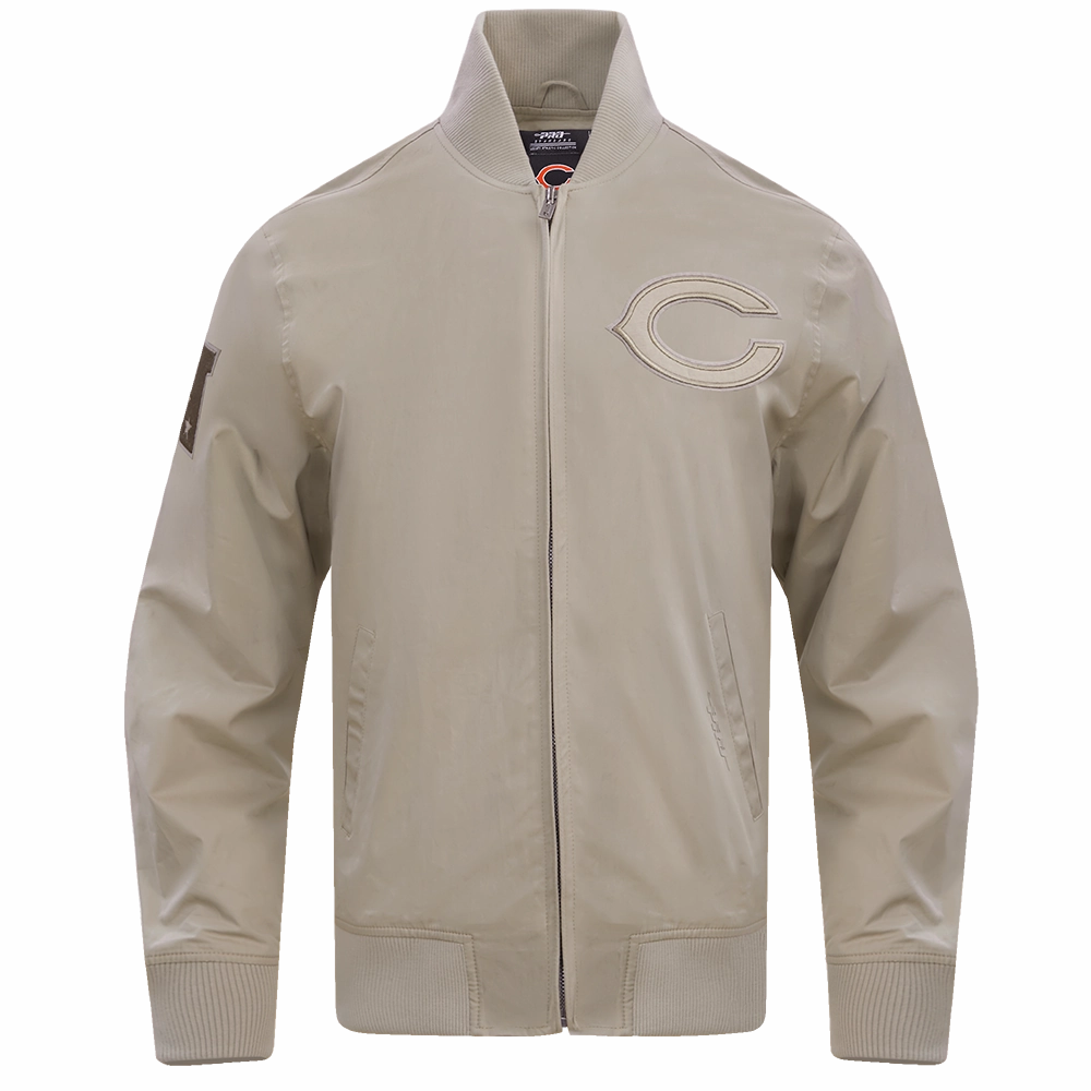 NFL CHICAGO BEARS NEUTRAL TWILL JACKET (TAUPE)