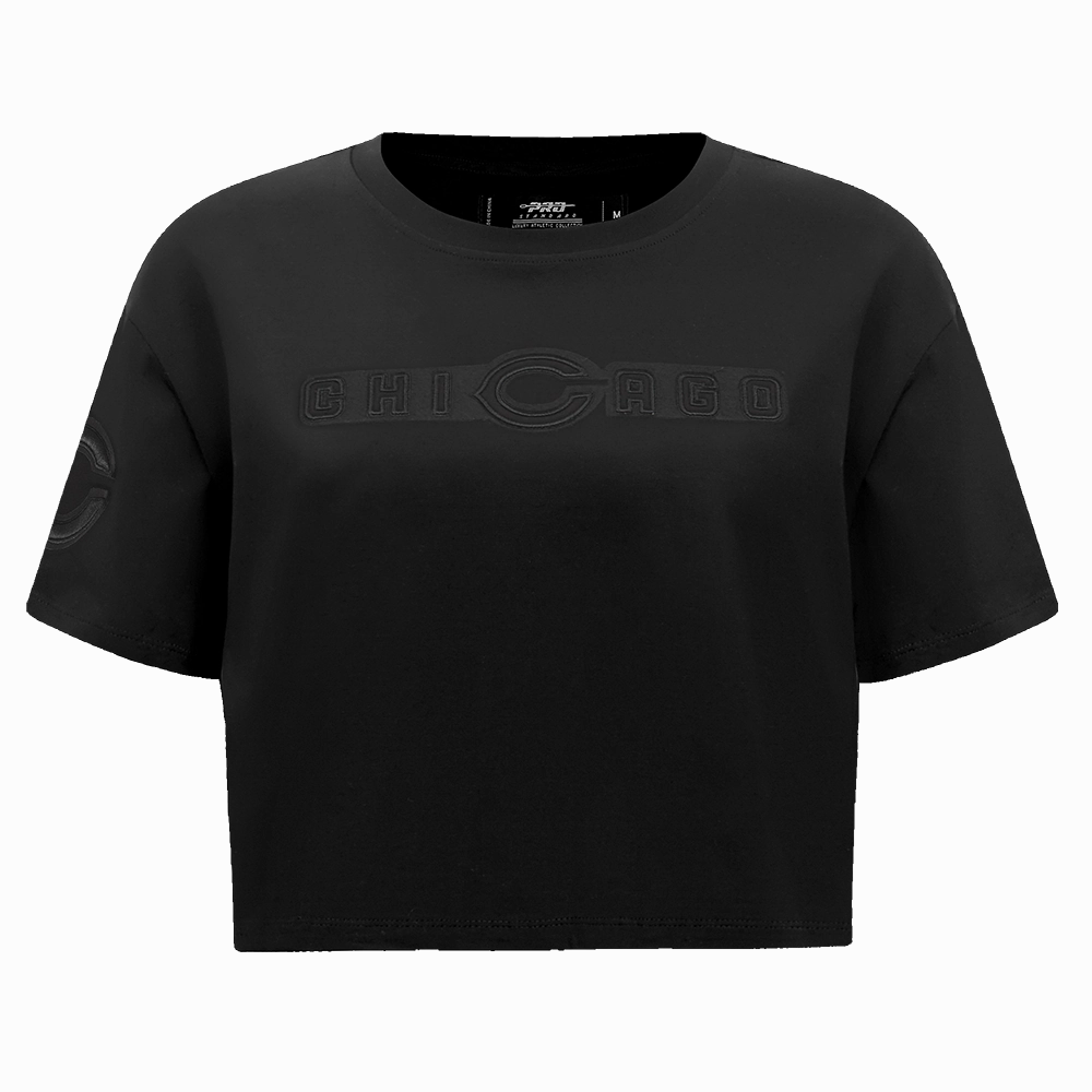 NFL CHICAGO BEARS NEUTRAL WOMEN'S BOXY TEE (BLACK)