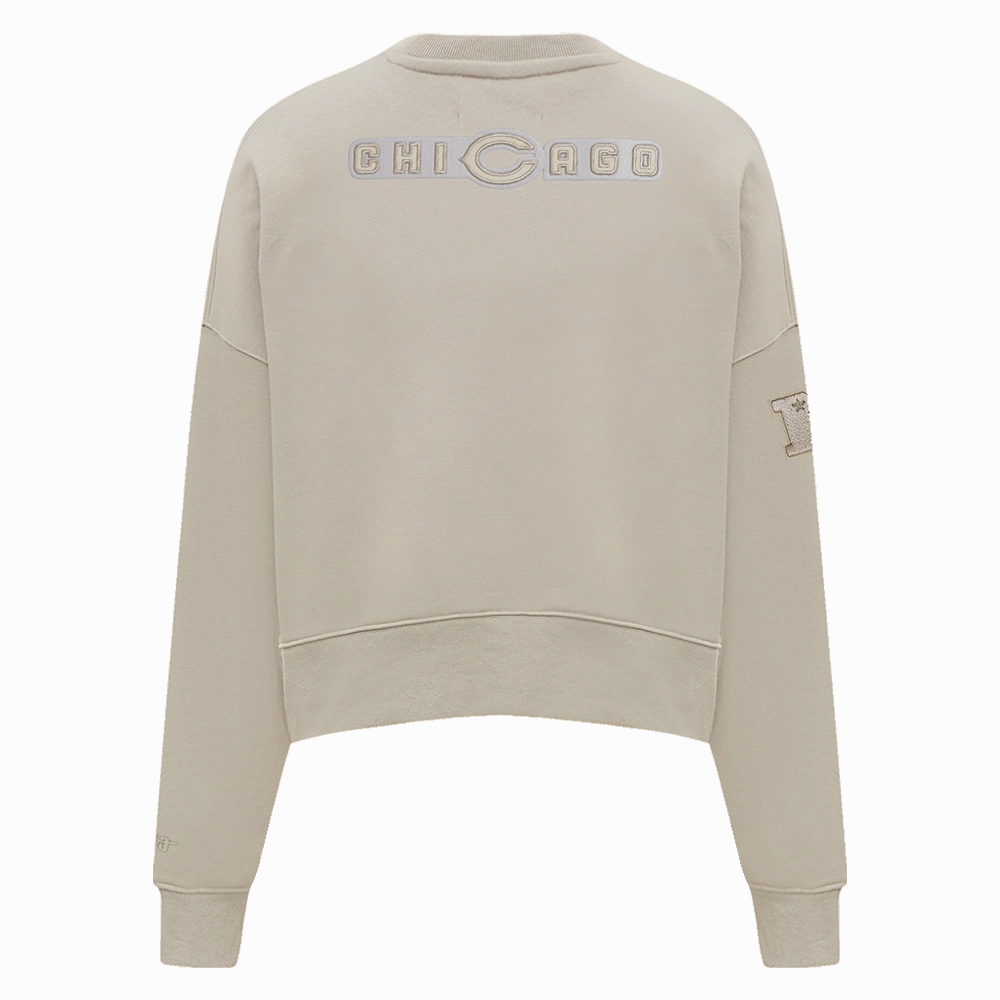 NFL CHICAGO BEARS NEUTRAL WOMEN'S CREWNECK (TAUPE)