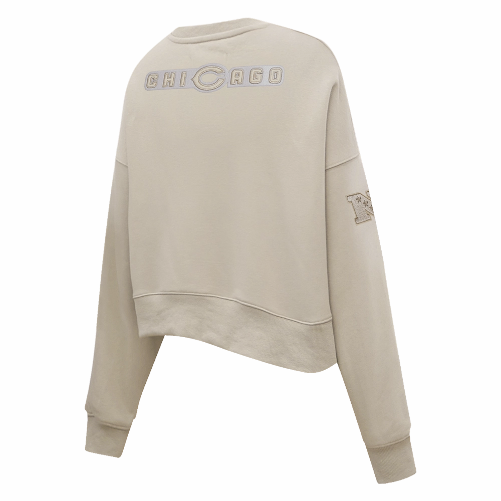 NFL CHICAGO BEARS NEUTRAL WOMEN'S CREWNECK (TAUPE)