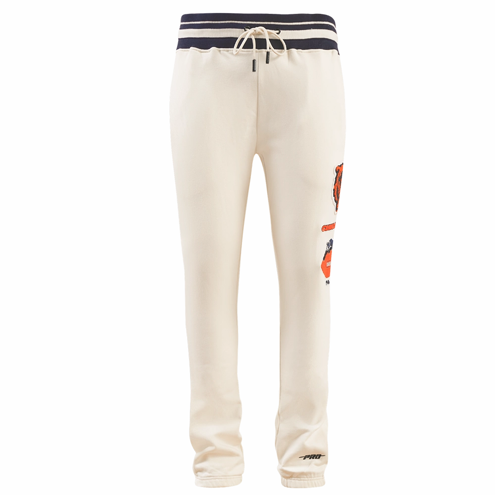 NFL CHICAGO BEARS RETRO CLASSIC MEN'S SWEATPANT (EGGSHELL/ MIDNIGHT NAVY)