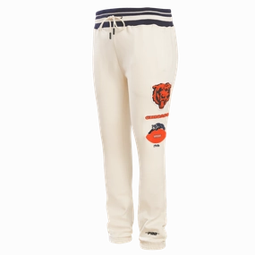 NFL CHICAGO BEARS RETRO CLASSIC MEN'S SWEATPANT (EGGSHELL/ MIDNIGHT NAVY)