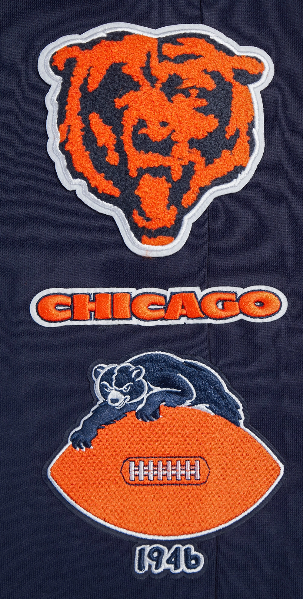NFL CHICAGO BEARS RETRO CLASSIC MEN'S SWEATPANT (MIDNIGHT NAVY/ORANGE/MIDNIGHT NAVY)