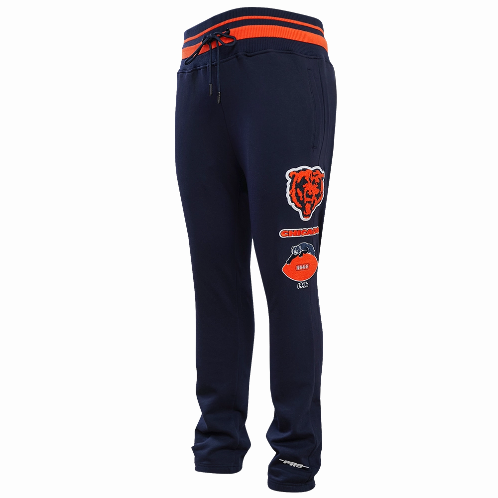 NFL CHICAGO BEARS RETRO CLASSIC MEN'S SWEATPANT (MIDNIGHT NAVY/ORANGE/MIDNIGHT NAVY)