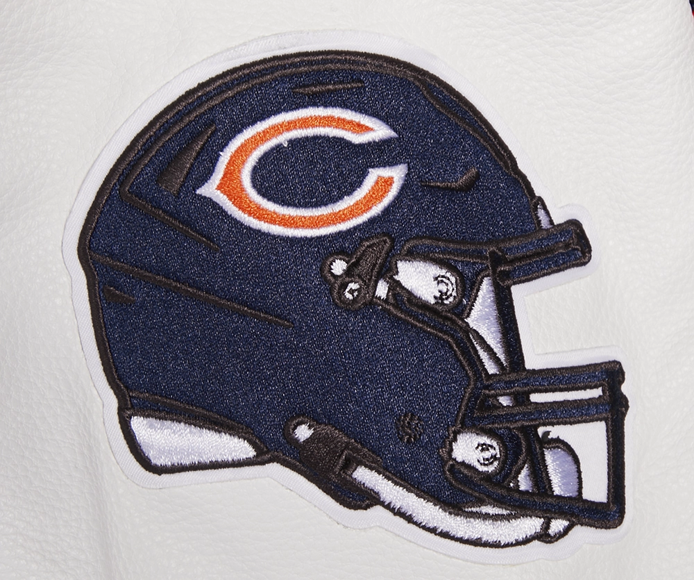 NFL CHICAGO BEARS SCRIPT TAIL MEN'S RIB WOOL VARSITY (MIDNIGHT NAVY/ORANGE/MIDNIGHT NAVY)