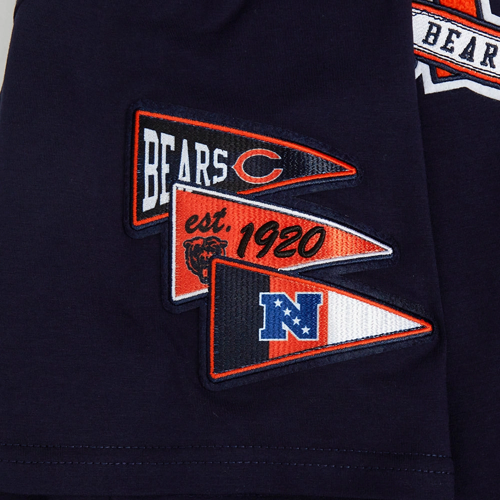 NFL CHICAGO BEARS TEAM PENNANTS MEN'S   TEE (MIDNIGHT NAVY)