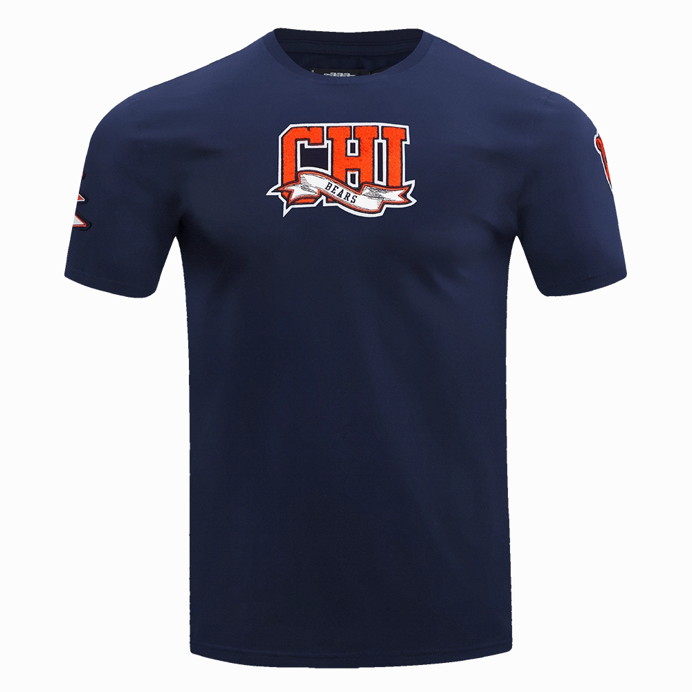 NFL CHICAGO BEARS TEAM PENNANTS MEN'S   TEE (MIDNIGHT NAVY)