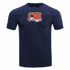 NFL CHICAGO BEARS TEAM PENNANTS MEN'S   TEE (MIDNIGHT NAVY)