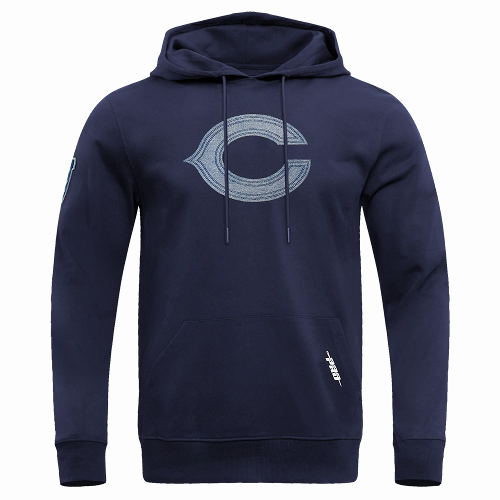 NFL CHICAGO BEARS VARSITY BLUES MEN'S PULLOVER HOODIE (MIDNIGHT NAVY)
