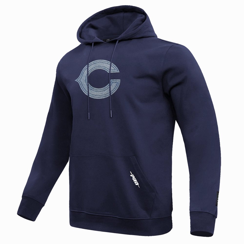 NFL CHICAGO BEARS VARSITY BLUES MEN'S PULLOVER HOODIE (MIDNIGHT NAVY)