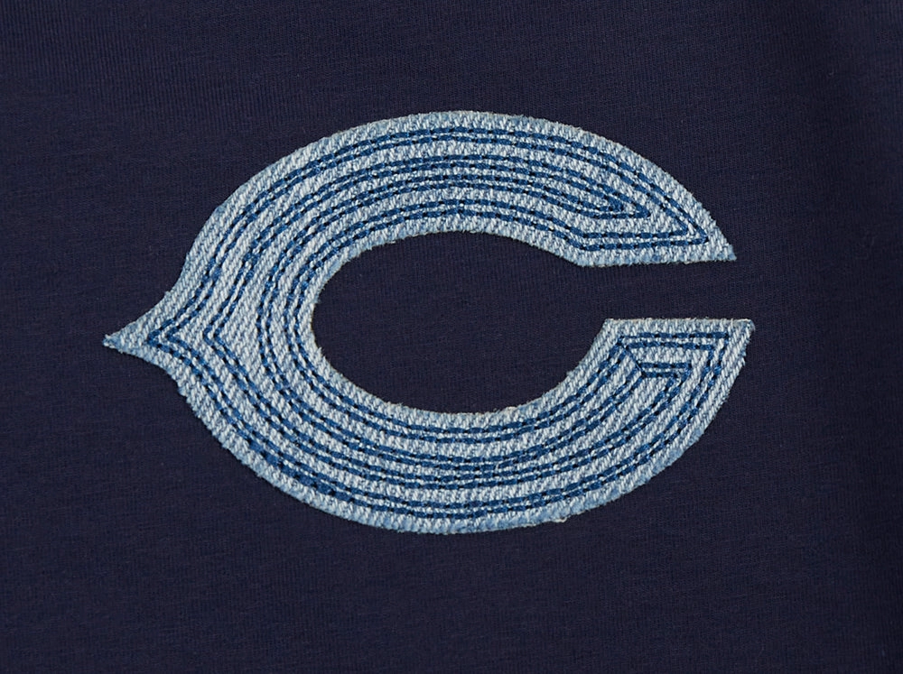 NFL CHICAGO BEARS VARSITY BLUES WOMEN'S BOXY TEE (MIDNIGHT NAVY)