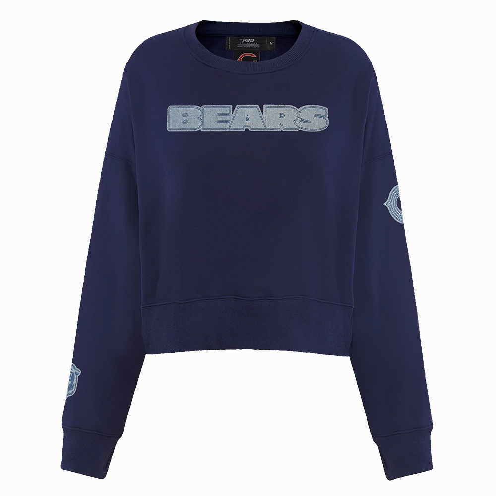 NFL CHICAGO BEARS VARSITY BLUES WOMEN'S CREWNECK (MIDNIGHT NAVY)