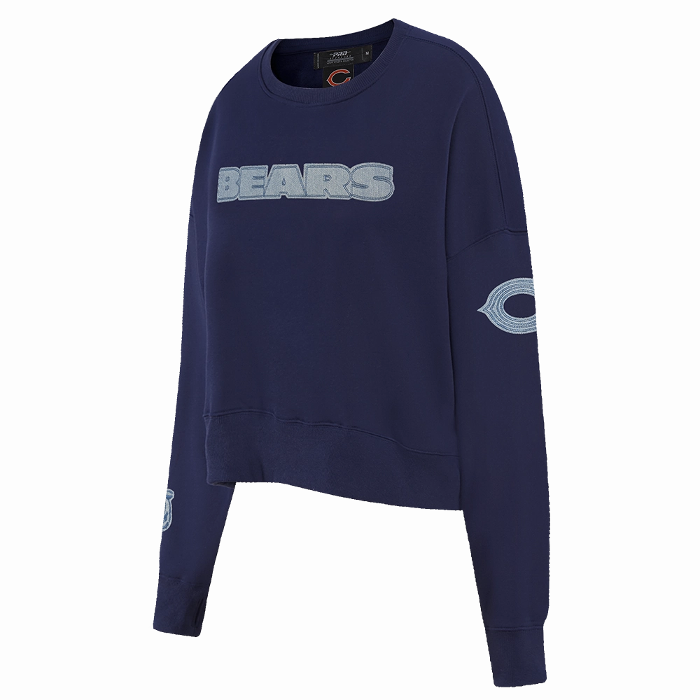 NFL CHICAGO BEARS VARSITY BLUES WOMEN'S CREWNECK (MIDNIGHT NAVY)