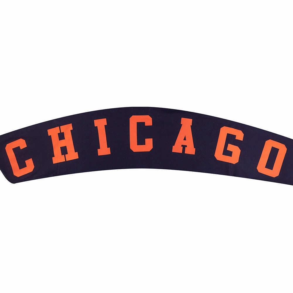 NFL CHICAGO BEARS WINGSPAN MEN'S DROP SHOULDER FLEECE PULLOVER HOODIE (MIDNIGHT NAVY)
