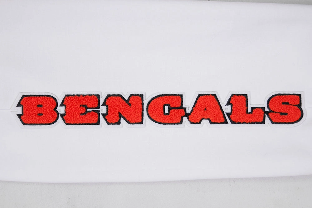 NFL CINCINNATI BENGALS CLASSIC CHENILLE MEN'S JOGGER (WHITE)