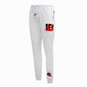 NFL CINCINNATI BENGALS CLASSIC CHENILLE MEN'S JOGGER (WHITE)