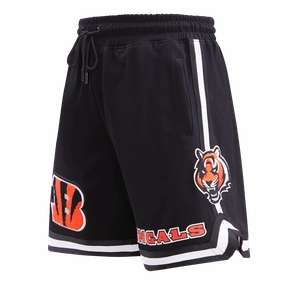 NFL CINCINNATI BENGALS CLASSIC CHENILLE MEN'S SHORT (BLACK)