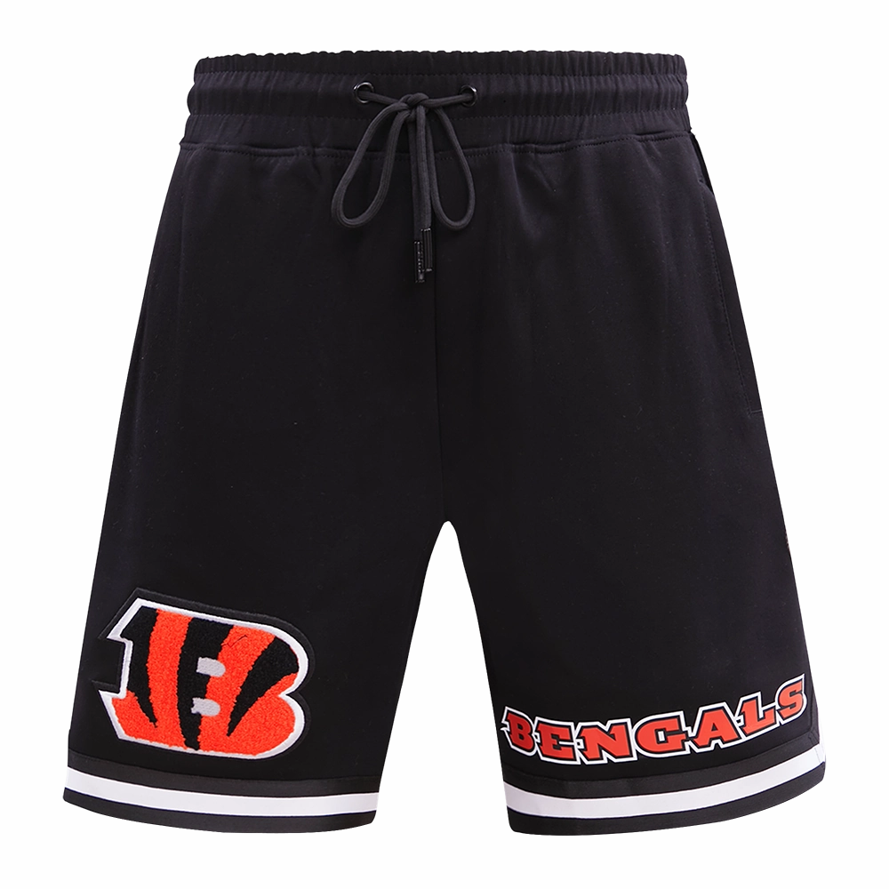 NFL CINCINNATI BENGALS CLASSIC CHENILLE MEN'S SHORT (BLACK)